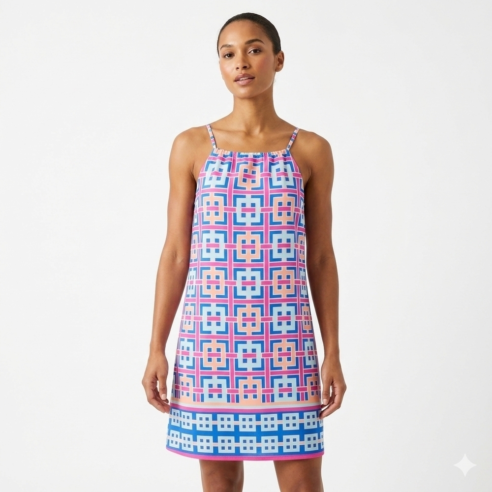 CROWN and Ivy Geometric Sundress Coverup EUC